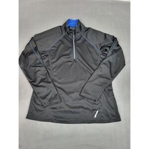 Mazda Quarter Zip Pullover Womens S/M Black‎ Lightweight Driving Jacket Stretch
